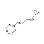CAS 登录号：18381-63-0， N-肉桂基环丙胺
