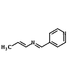 CAS 登录号：183864-43-9， (E)-N-[(1E)-1-丙烯-1-基]-1-(4-吡啶基)甲亚胺