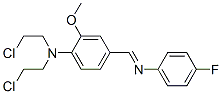 CAS 登录号：1841-72-1， N,N-二(2-氯乙基)-4-[(4-氟苯基)亚氨基甲基]-2-甲氧基-苯胺