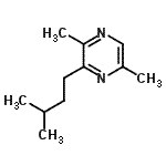 CAS 登录号：18433-98-2， 2,5-二甲基-3-(3-甲基丁基)吡嗪