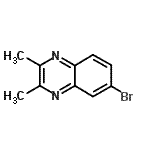 结构式 CAS# 18470-23-0, 6-溴-2,3-二甲基喹喔啉