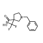 CAS 登录号：186203-08-7， 1-苄基-3-(三氟甲基)-3-吡咯烷羧酸
