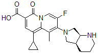 CAS#: 186293-38-9， 8-[(4aS,7aS)-1,2,3,4,4a,5,7,7a-Octahydropyrrolo[3,4-b]Pyridin-6-Yl]-1-Cyclopropyl-7-Fluoro-9-Methyl-4-Oxoquinolizine-3-Carboxylic Acid