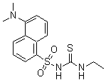 CAS 登录号：186661-19-8， 5-(二甲基氨基)-N-(乙基硫代氨基甲酰)-1-萘磺酰胺