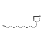 结构式 CAS# 186788-38-5, 10-(1H-咪唑-1-基)-1-癸醇