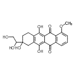 CAS 登录号:187105-52-8, 8-(1,2-二羟基乙基)-6,8,11-三羟基-1-甲氧基-7,8,9,10-四氢-5,12-并四苯二酮