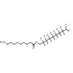 CAS#: 18770-65-5， 2,2,3,3,4,4,5,5,6,6,7,7,8,8,9,9-Hexadecafluorononyl decanoate