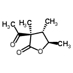 CAS 登录号：187976-02-9， (3R,4S,5R)-3-乙酰基-3,4,5-三甲基二氢-2(3H)-呋喃酮