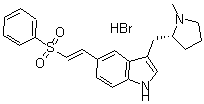 CAS#: 188113-69-1， 5-(2-(Benzenesulfonyl)Vinyl)-3-(1-Methylpyrrolidin-2(R)-Ylmethyl)-1H-Indole hydrobromide