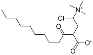 结构式 CAS# 18822-87-2, 3-羧基-N,N,N-三甲基-2-[(1-氧代癸基)氧基]-1-丙基氯化铵(1:1)