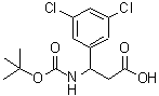CAS#: 188812-96-6， 3-(3,5-Dichlorophenyl)-3-({[(2-Methyl-2-Propanyl)Oxy]Carbonyl}Amino)Propanoic Acid
