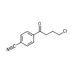 结构式 CAS# 188851-50-5, 4-(4-氯丁烷酰基)苯甲腈