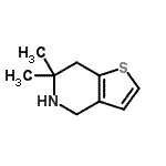 CAS 登录号：189019-57-6， 6,6-二甲基-4,5,6,7-四氢噻吩并[3,2-c]吡啶