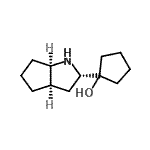 CAS 登录号：189273-19-6， 1-[(2S,3aR,6aR)-八氢环戊烯并[b]吡咯-2-基]环戊醇
