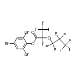结构式 CAS# 189575-10-8, 2,4,6-三溴苯基2,3,3,3-四氟-2-(七氟丙氧基)丙酸酯