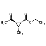 CAS 登录号：189628-51-1， 乙基(1R,2R,3R)-2-乙酰基-3-甲基环丙烷羧酸酯