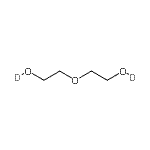 结构式 CAS# 18995-18-1, 2,2'-氧基二乙烷(<sup>2</sup>H)醇