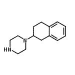 结构式 CAS# 1900-04-5, 1-(1,2,3,4-四氢-2-萘基)哌嗪
