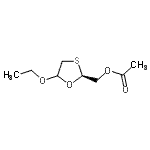 CAS 登录号：191722-06-2， [(2S)-5-乙氧基-1,3-氧硫杂环戊烷-2-基]甲基乙酸酯