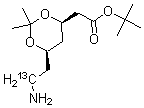 CAS#: 191917-91-6， (4R-cis)-6-(2-Aminoethyl-2-13C)-2,2-Dimethyl-1,3-Dioxane-4-Acetic Acid 1,1-Dimethylethyl Ester
