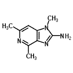 CAS 登录号：193690-81-2， 1,4,6-三甲基-1H-咪唑并[4,5-c]吡啶-2-胺