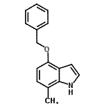 CAS 登录号：19499-90-2， 4-(苄氧基)-7-甲基-1H-吲哚