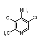 CAS 登录号：195045-26-2， 3,5-二氯-2-甲基-4-吡啶胺