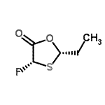 CAS#: 195886-09-0， (2S,4S)-2-Ethyl-4-Fluoro-1,3-Oxathiolan-5-One