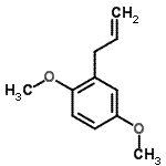 结构式 CAS# 19754-22-4, 2-烯丙基-1,4-二甲氧基苯