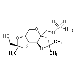 CAS 登录号：198215-60-0， [(3aS,5aR,7S,8aR,8bS)-7-(羟基甲基)-2,2,7-三甲基四氢-3aH-二[1,3]二氧杂环戊并[4,5-b:4',5'-d]吡喃-3a-基]甲基氨基磺酸
