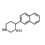 结构式 CAS# 198334-39-3, 4-(2-萘基)哌啶盐酸盐(1:1)