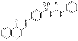 CAS#: 198649-74-0， 1-[4-[(4-Oxochromen-3-Yl)Methylideneamino]Phenyl]Sulfonyl-3-Phenylthiourea