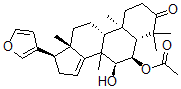 CAS 登录号：19865-83-9， (13alpha,17alpha)-6alpha-乙酰氧基-21,23-环氧-7alpha-羟基-4,4,8-三甲基-24-去甲-5alpha-胆甾-14,20,22-三烯-3-酮