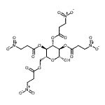 CAS 登录号：19896-10-7， 2,3,4,6-四-O-(3-硝基丙酰基)-beta-D-吡喃葡萄糖