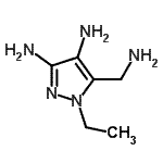 CAS 登录号：199342-05-7， 5-(氨基甲基)-1-乙基-1H-吡唑-3,4-二胺