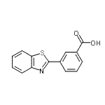 CAS 登录号：20000-52-6， 3-(1,3-苯并噻唑-2-基)苯甲酸