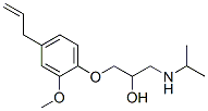 CAS 登录号:20041-39-8, 1-(2-甲氧基-4-丙-2-烯基-苯氧基)-3-(丙-2-基氨基)丙-2-醇