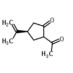 CAS 登录号：200882-11-7， (4R)-2-乙酰基-4-异丙烯基环戊酮