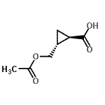 CAS 登录号：201337-81-7， (1R,2R)-2-(乙酰氧基甲基)环丙烷羧酸
