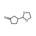 CAS 登录号：202120-83-0， 3-(1,3-二氧戊环-2-基)环戊酮