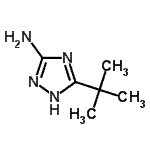 结构式 CAS# 202403-45-0, 5-(2-甲基-2-丙基)-1H-1,2,4-三唑-3-胺