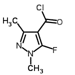 CAS#: 202476-26-4， 5-Fluoro-1,3-Dimethyl-1H-Pyrazole-4-Carbonyl Chloride