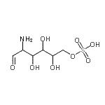 CAS 登录号：20257-10-7， 2-氨基-2-脱氧-6-O-磺基己糖
