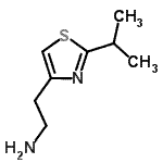 结构式 CAS# 202817-08-1, 2-(2-异丙基-1,3-噻唑-4-基)乙胺