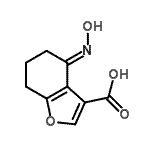 CAS 登录号：203636-45-7， (4E)-4-(羟基亚胺)-4,5,6,7-四氢-1-苯并呋喃-3-羧酸