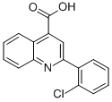 structure of CAS# 20389-09-7, 2-(2-Chlorophenyl)-4-Quinolinecarboxylicacid;2-(2-Chlorophenyl)-4-Quinolinecarboxylate;2-(2-Chlorophenyl)Cinchoninate;Zinc00035539