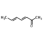 CAS 登录号：20432-50-2， (3E,5E)-3,5-庚二烯-2-酮