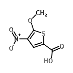 CAS 登录号：204326-35-2， 5-甲氧基-4-硝基-2-噻吩羧酸