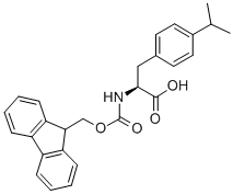 CAS 登录号：204384-73-6， N-[(9H-芴-9-基甲氧基)羰基]-4-(1-甲基乙基)-L-苯丙氨酸