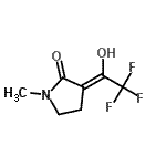 CAS 登录号：204448-78-2， (3Z)-1-甲基-3-(2,2,2-三氟-1-羟基乙亚基)-2-吡咯烷酮